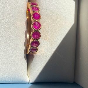 Pink Sapphire 14K Rose Gold Vintage Style Ring